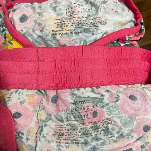 Little Sleepies Secret Garden Floral Womens Pajama Set Size XL - Picture 6 of 6